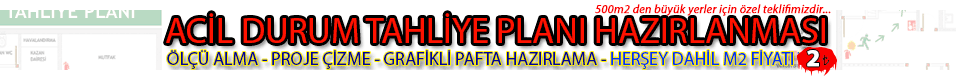 acil durum tahliye plan çizimi